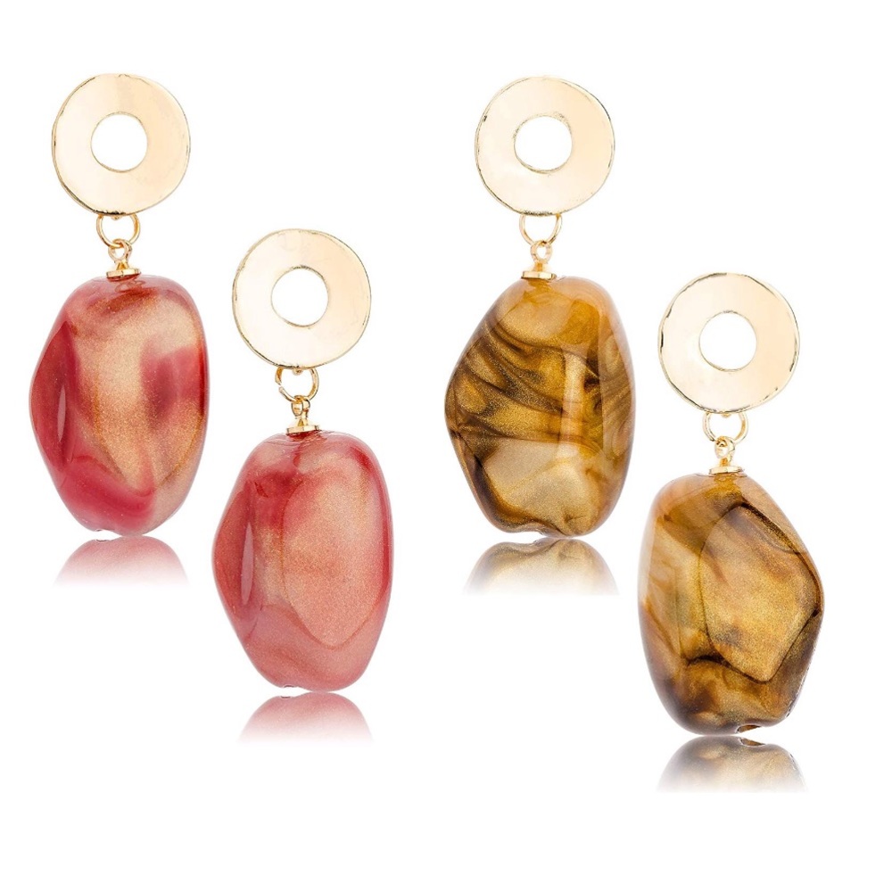🆕NWOT Set of 2 Gorgeous Statement Earrings - Picture 2 of 7